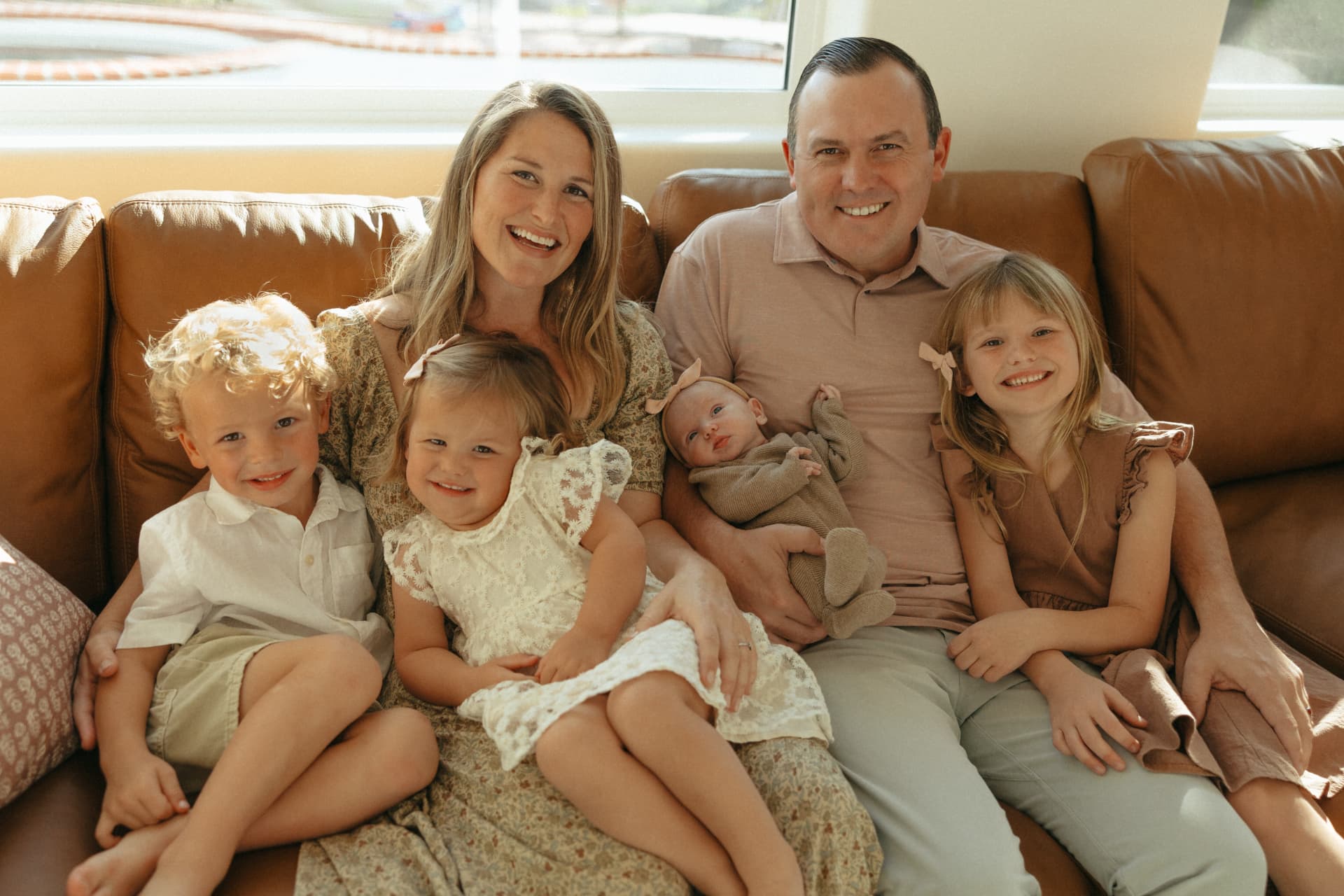 The Holian family: Daniel, Erin, and their children